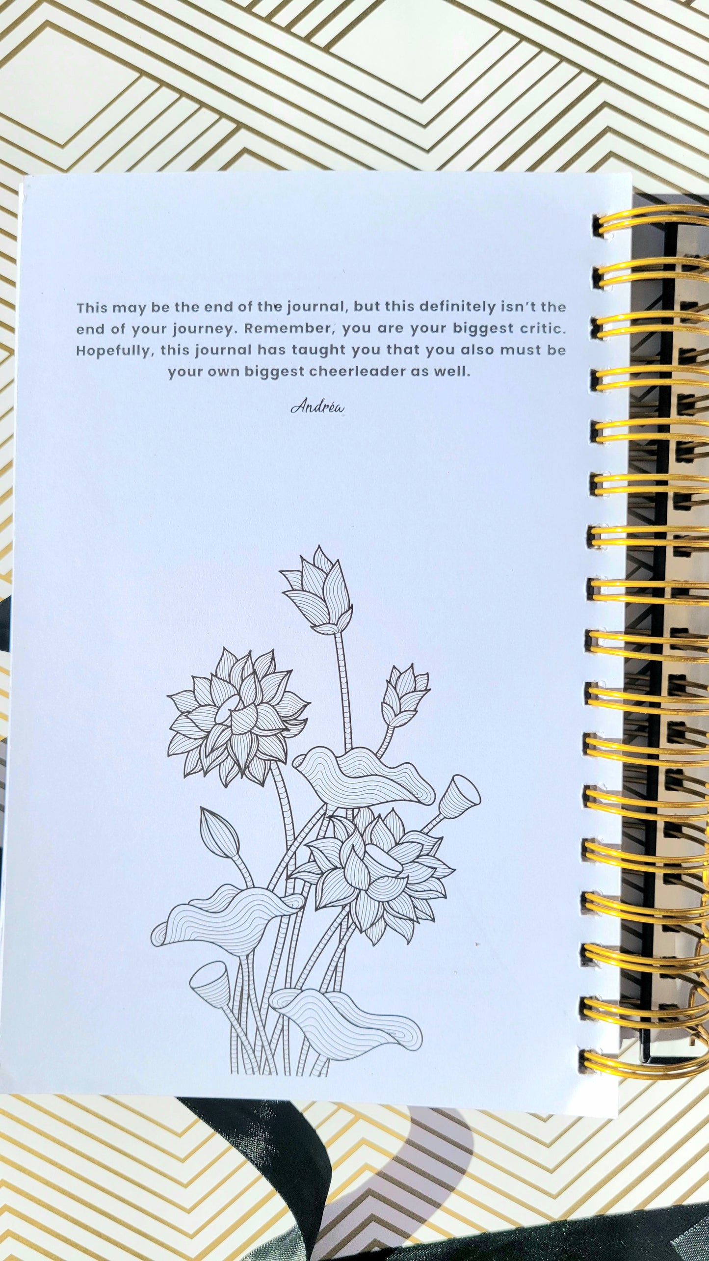 Liv 4 You 2- Open book coloring page of Lotus Flowers