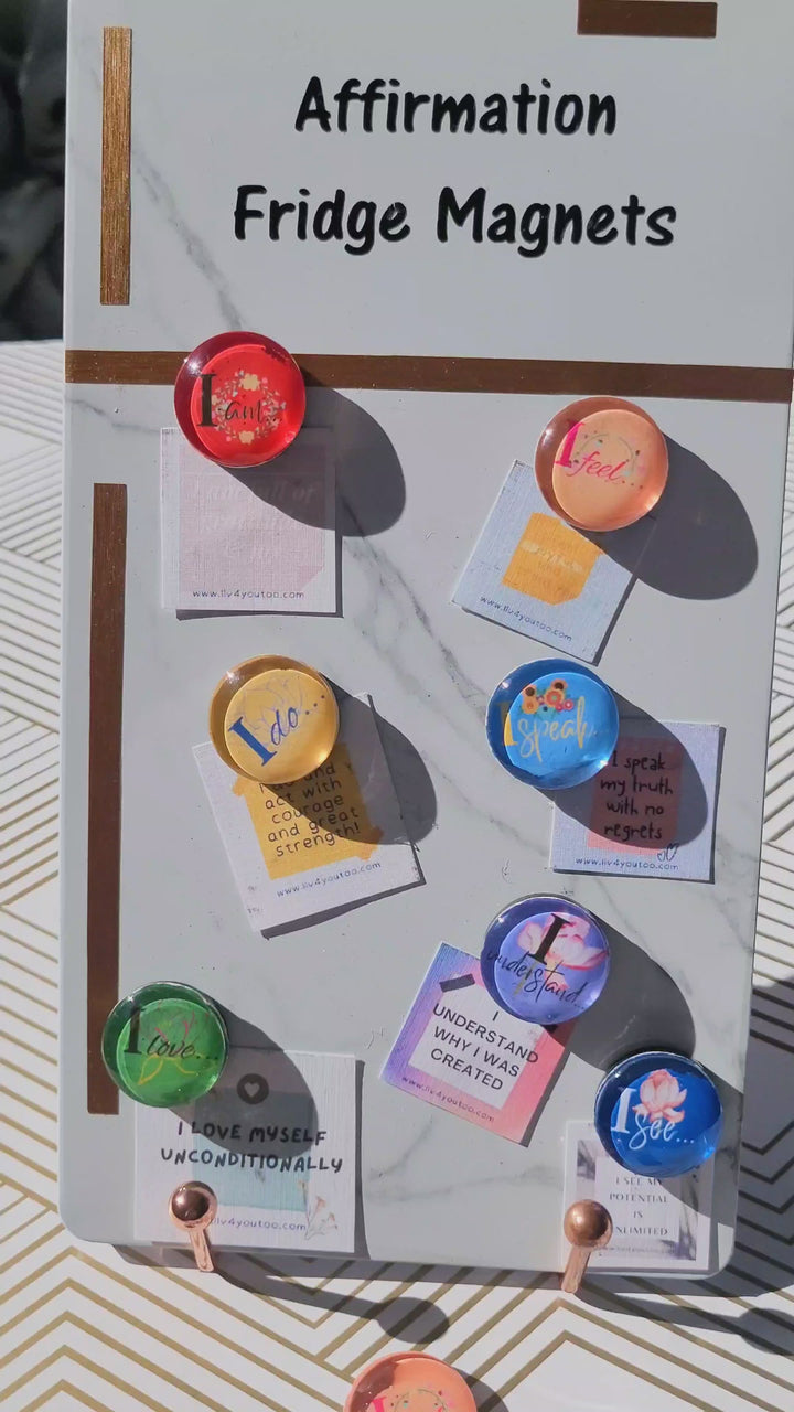 Video of Affirmation Refrigerator Magnets Liv 4 You 2