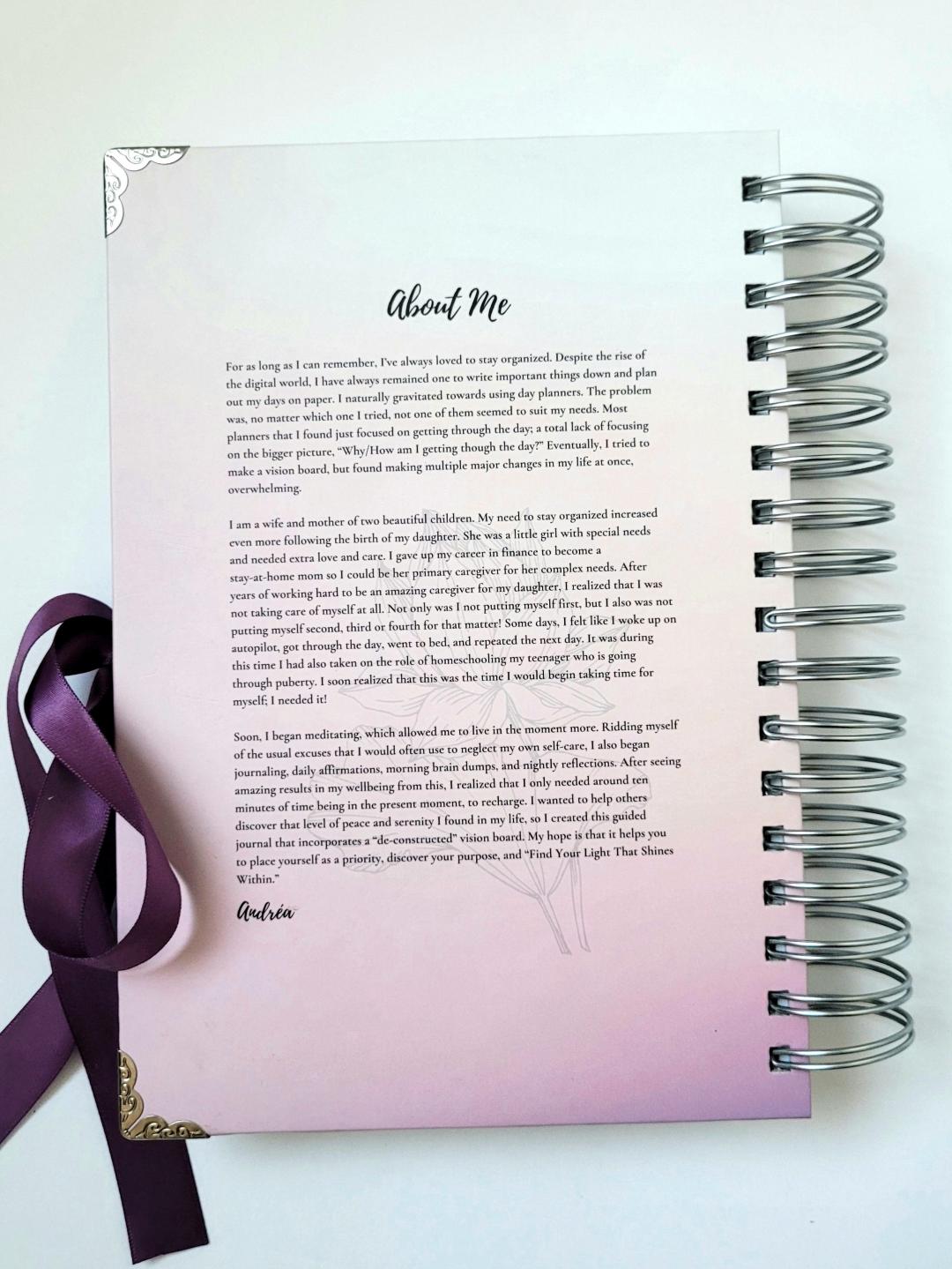 Hardcover-Guided-Journal-and-Vision-Board About Me Author  7 Chakra